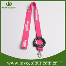 Popular silk screen lanyard neck strap with bottle holder